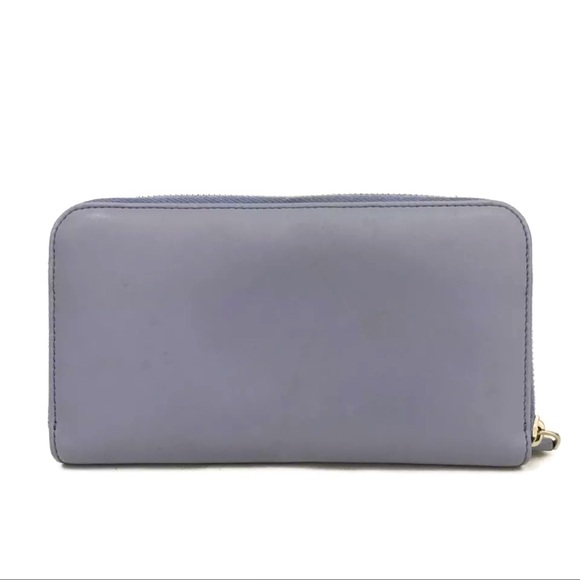 279 Fendi Vitello Liberty Rainbow Studs Leather Zip Around Long Wallet - Picture 4 of 10